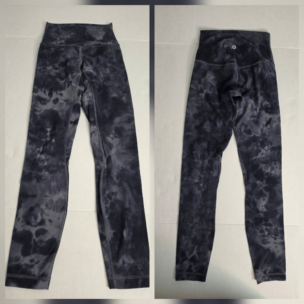 Lululemon Align Leggings Sz 2 High Rise 25" Diamond Dye Gray Nulu W5CQVS